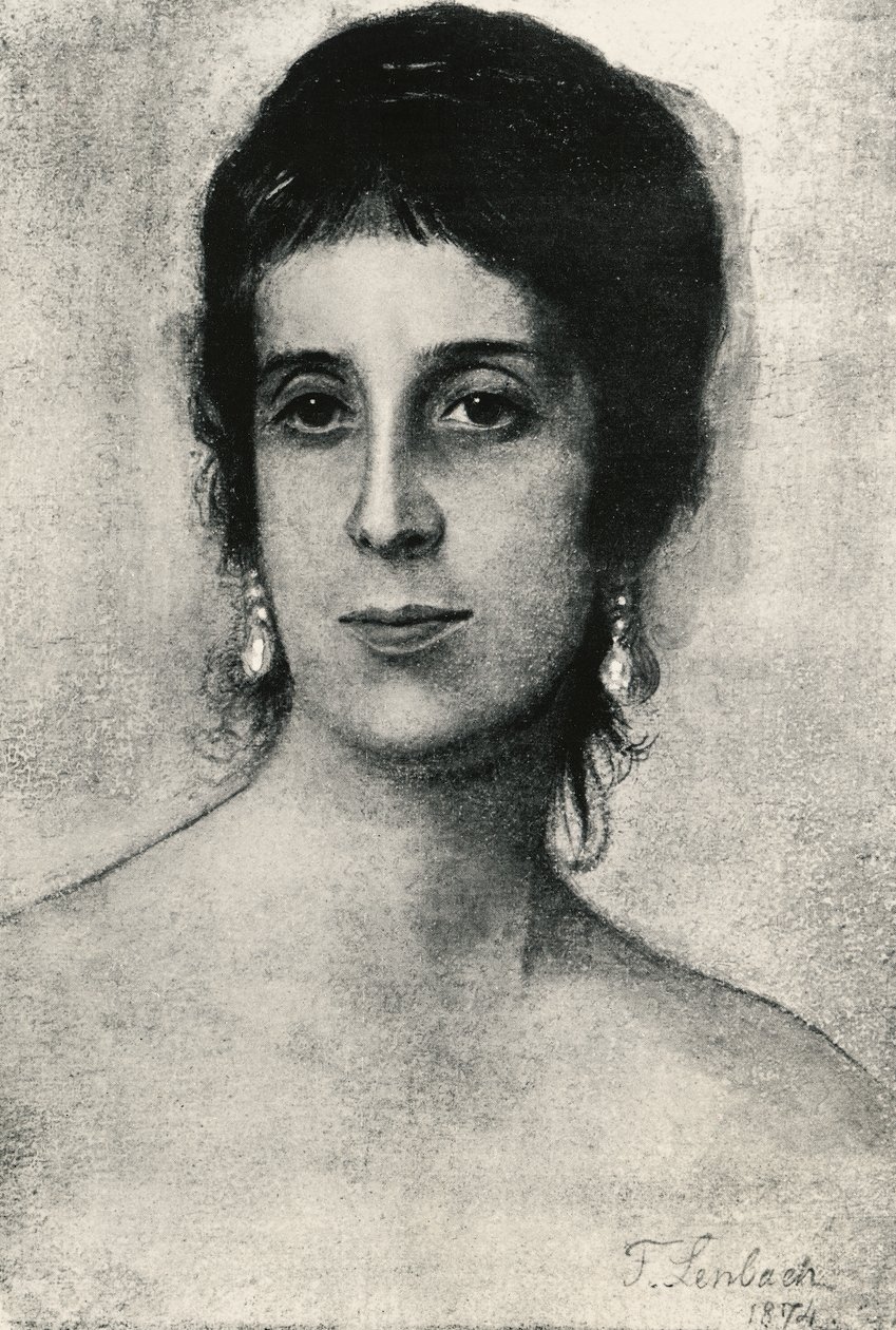 Retrato de Laura Acton (Nápoles de Franz Seraph von Lenbach