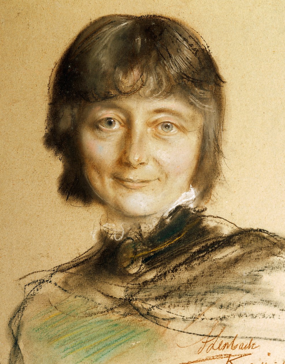 Retrato de Nina Hagerup (Bergen 1845-Copenhagen) de Franz Seraph von Lenbach