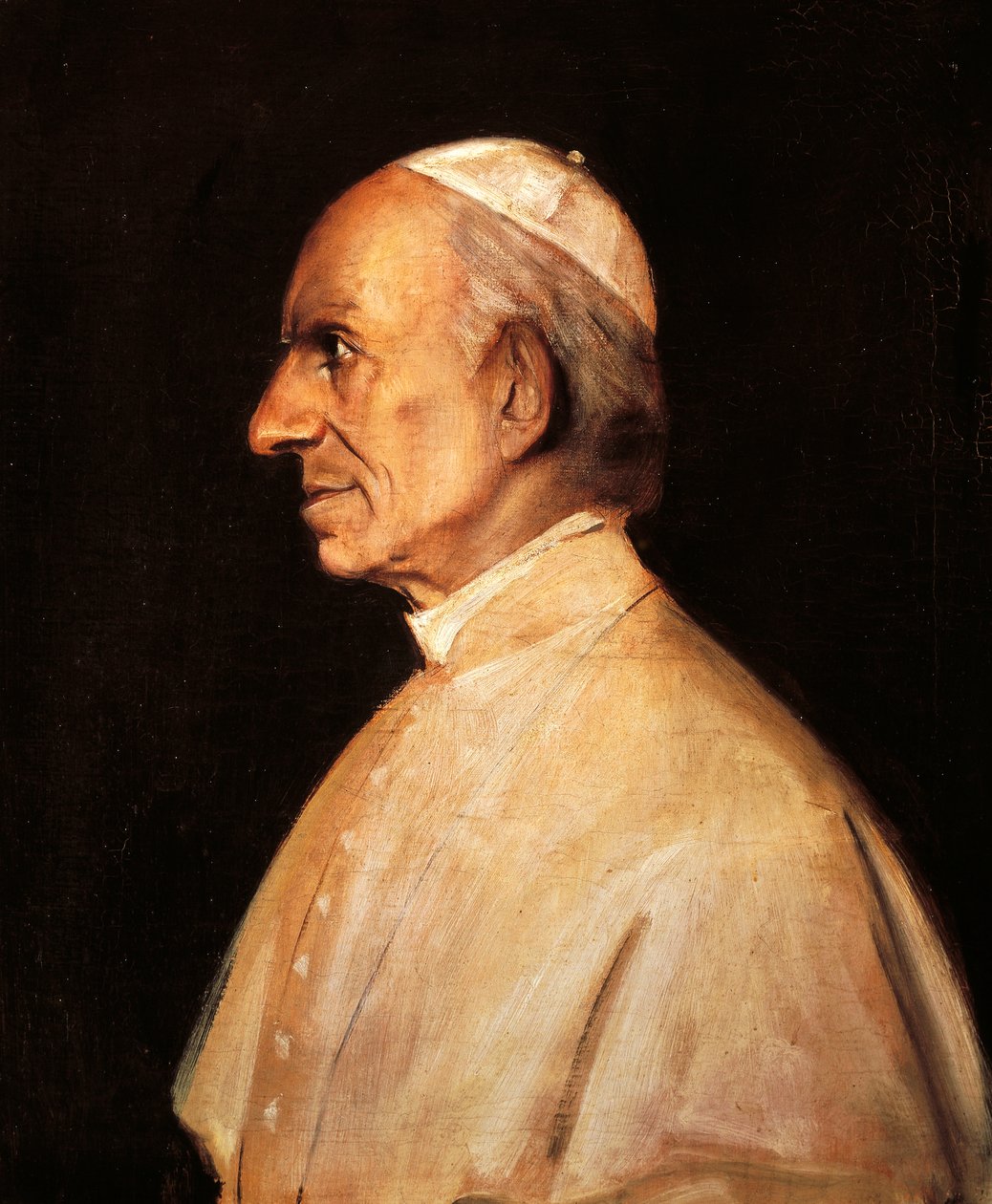 Retrato do Papa Leão XIII (Carpineto Romano de Franz Seraph von Lenbach