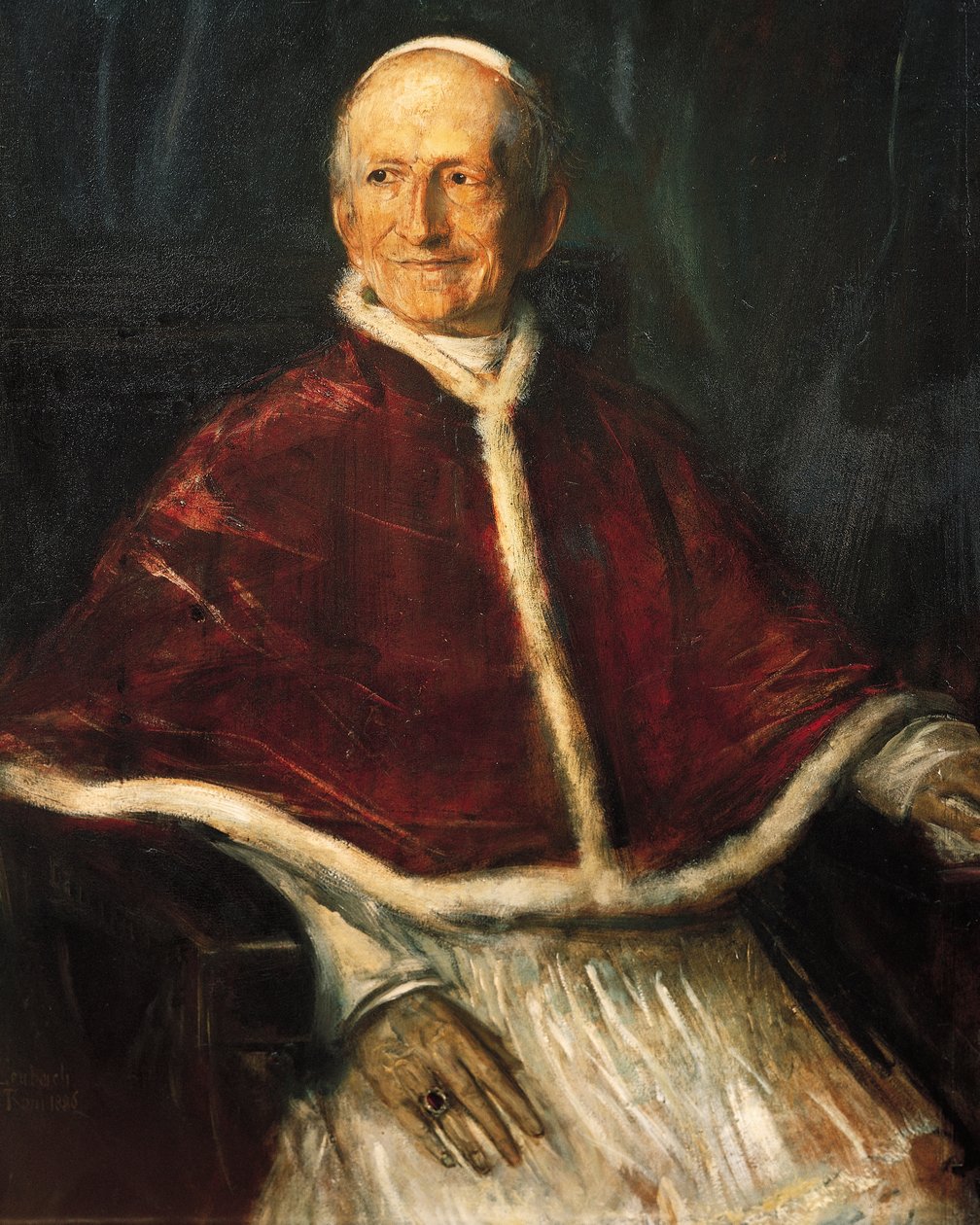 Retrato do Papa Leão XIII (Carpineto Romano de Franz Seraph von Lenbach