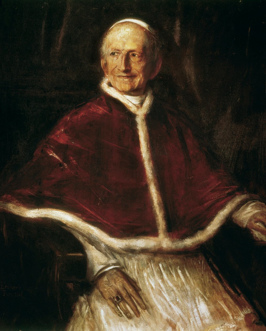 Retrato do Papa Leão XIII de Franz Seraph von Lenbach