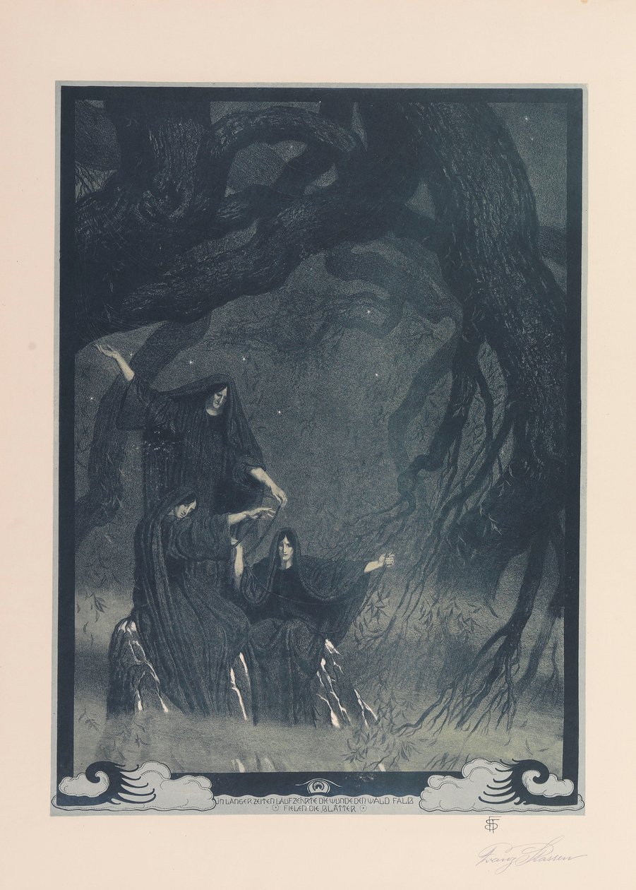 O Anel do Nibelungo, 1914. de Franz Stassen