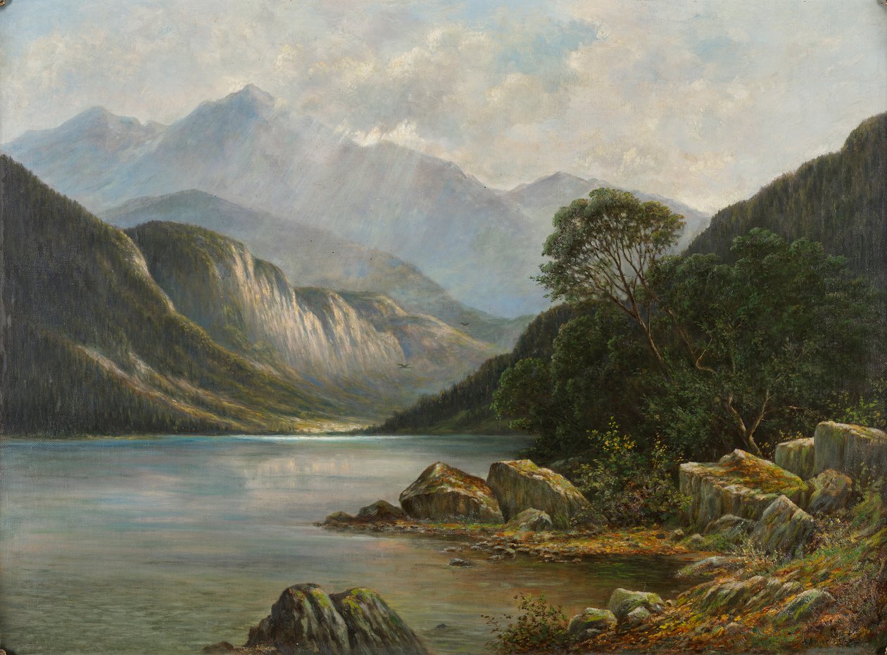 Badersee com Wetterstein de Franz Stephan Paschinger