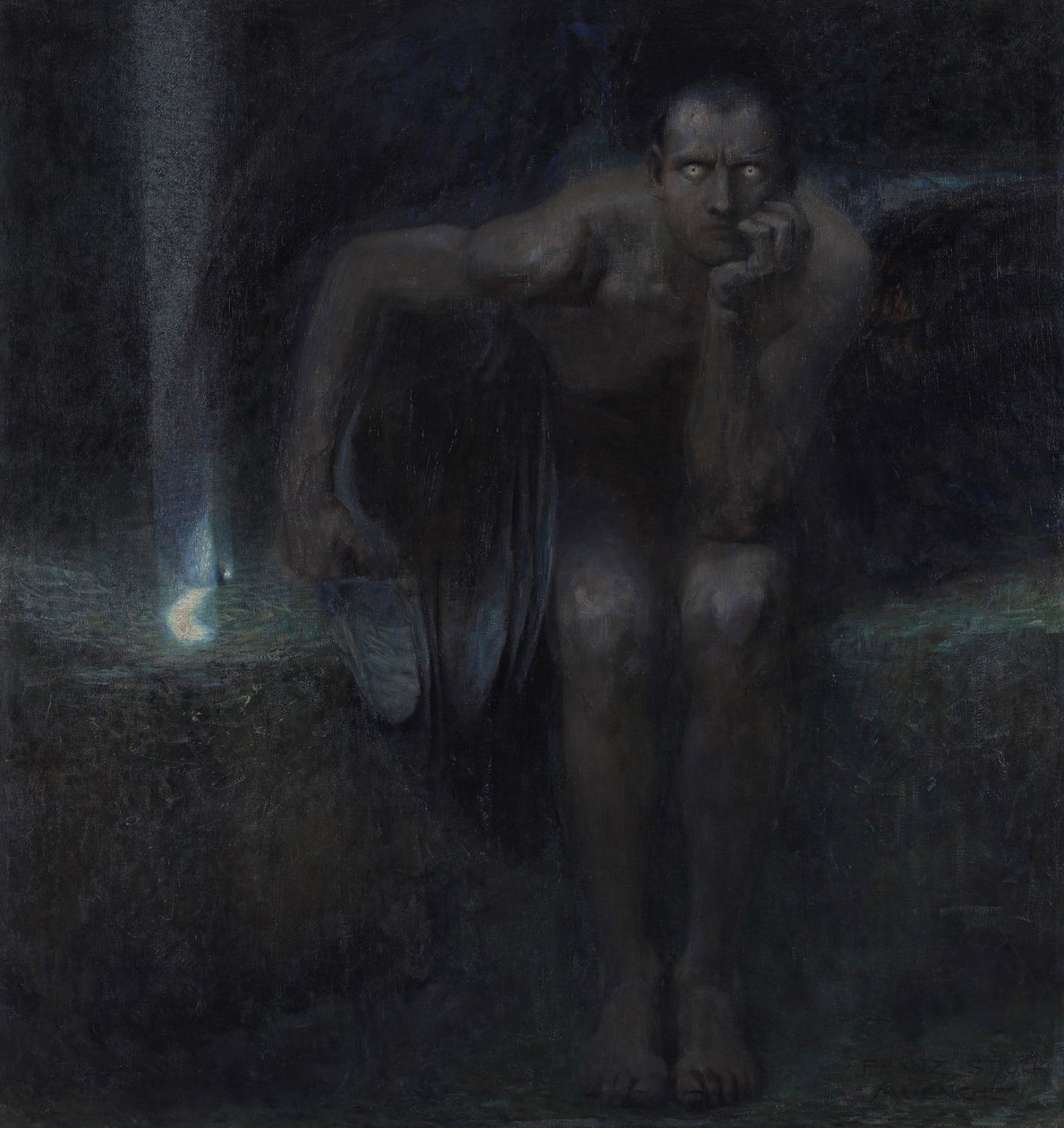 Lúcifer, 1891. de Franz Stuck Ritter von