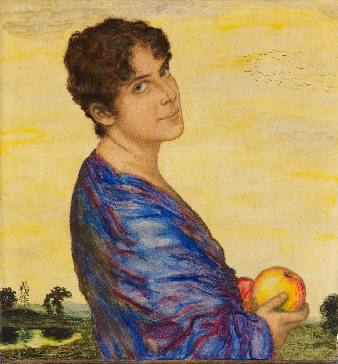Retrato da esposa do artista, c. 1914. de Franz Stuck Ritter von