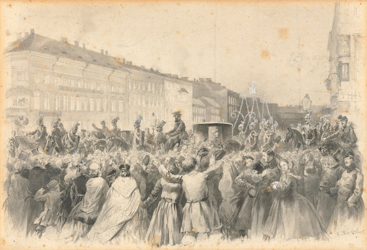 Procissão de Alexandre II, 1862. de Franz Teichel
