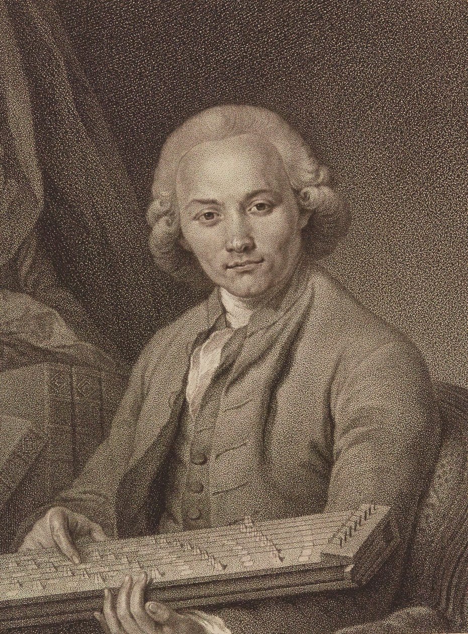 Retrato do organista e compositor Georg Joseph Vogler 1749-1814 , c. 1795. de Franz Valentin Durmer