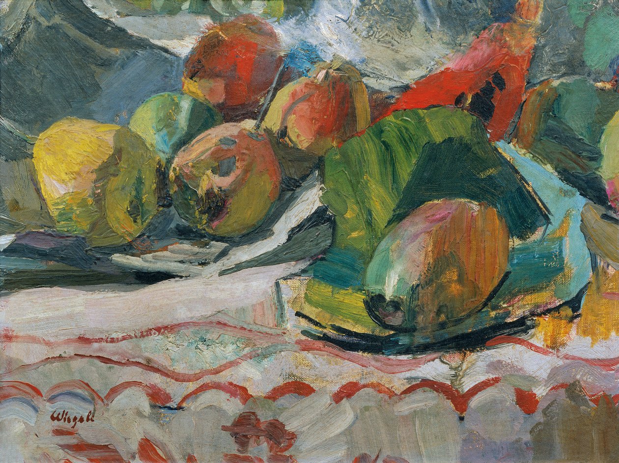 fruta ainda vida de Franz Wiegele