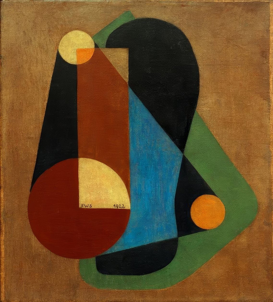 Composição abstrata de Franz Wilhelm Seiwert