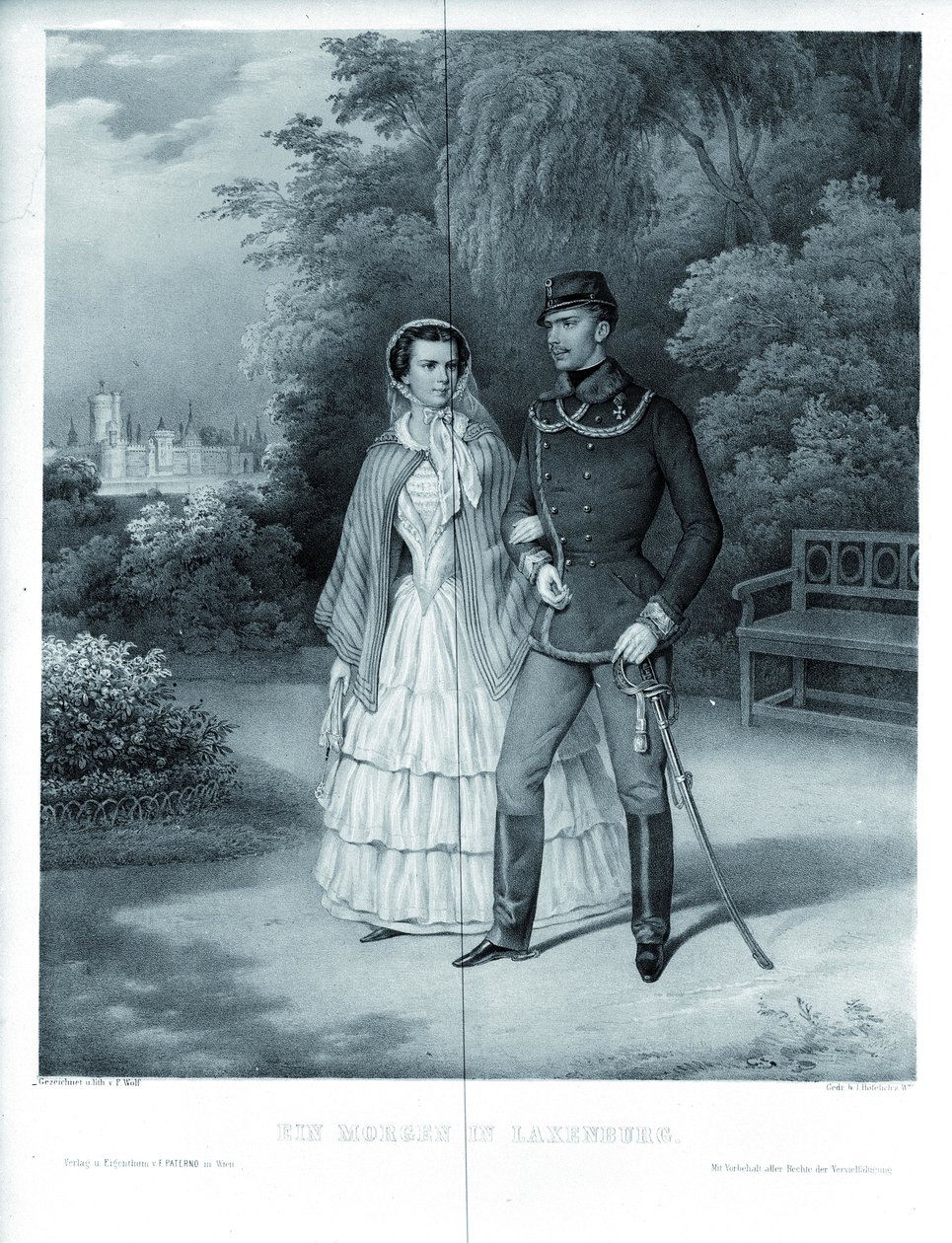 Imperador da Áustria Franz Joseph I de Franz Wolf