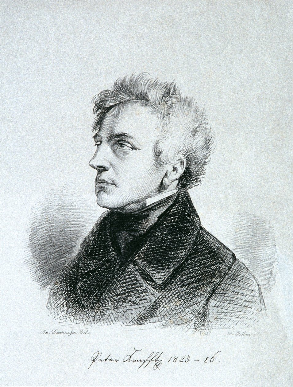 O pintor Johann Peter Krafft de Franz Xaver Stöber