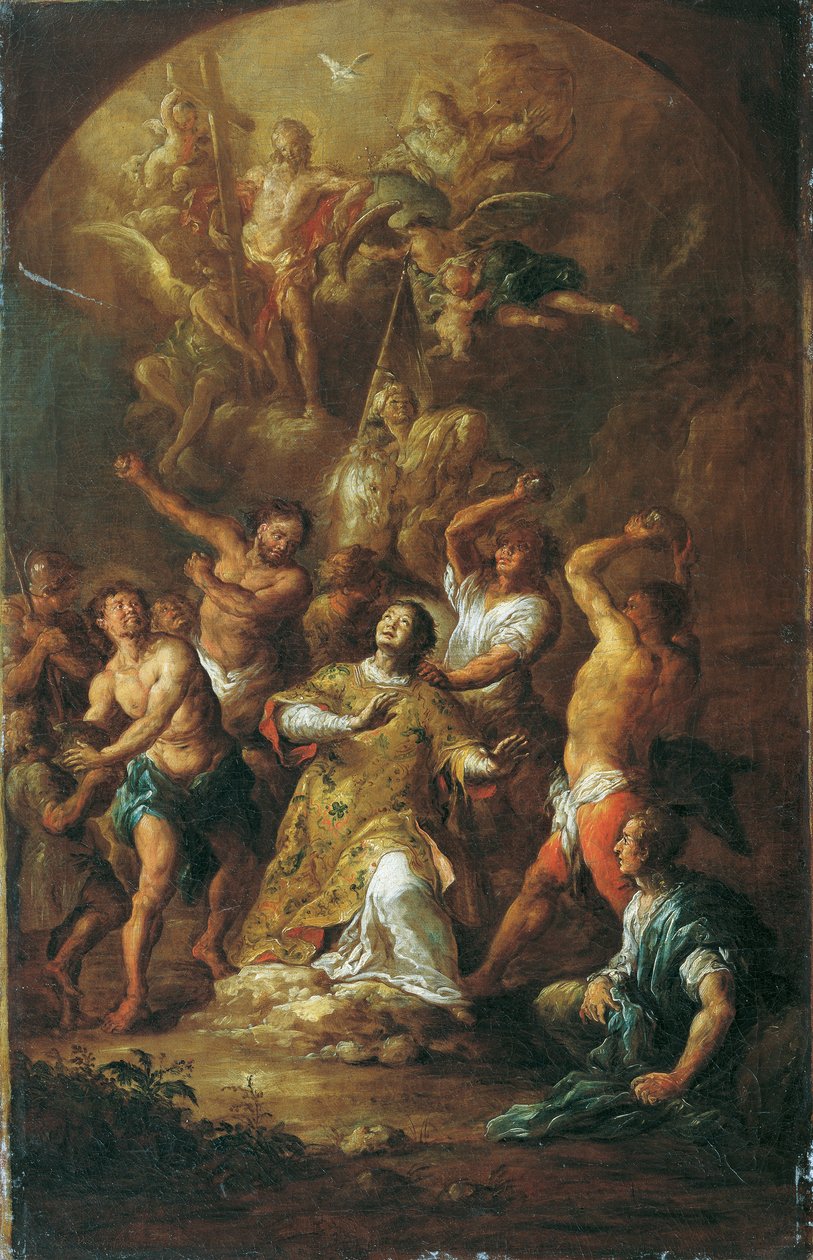 Apedrejamento de Santo Estêvão de Franz Xaver Wagenschon