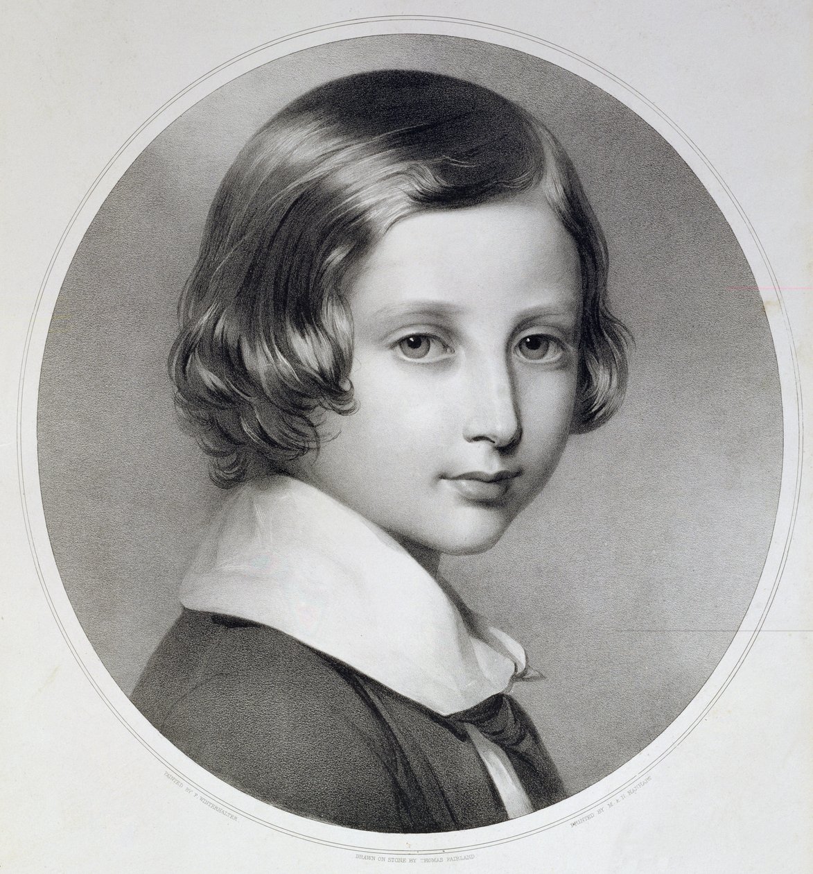 Albert, Príncipe de Gales (1841-1910), original gravado por Thomas Fairland, publicado por M. und N. Hanhart, 1852 (litografia) de Franz Xaver Winterhalter