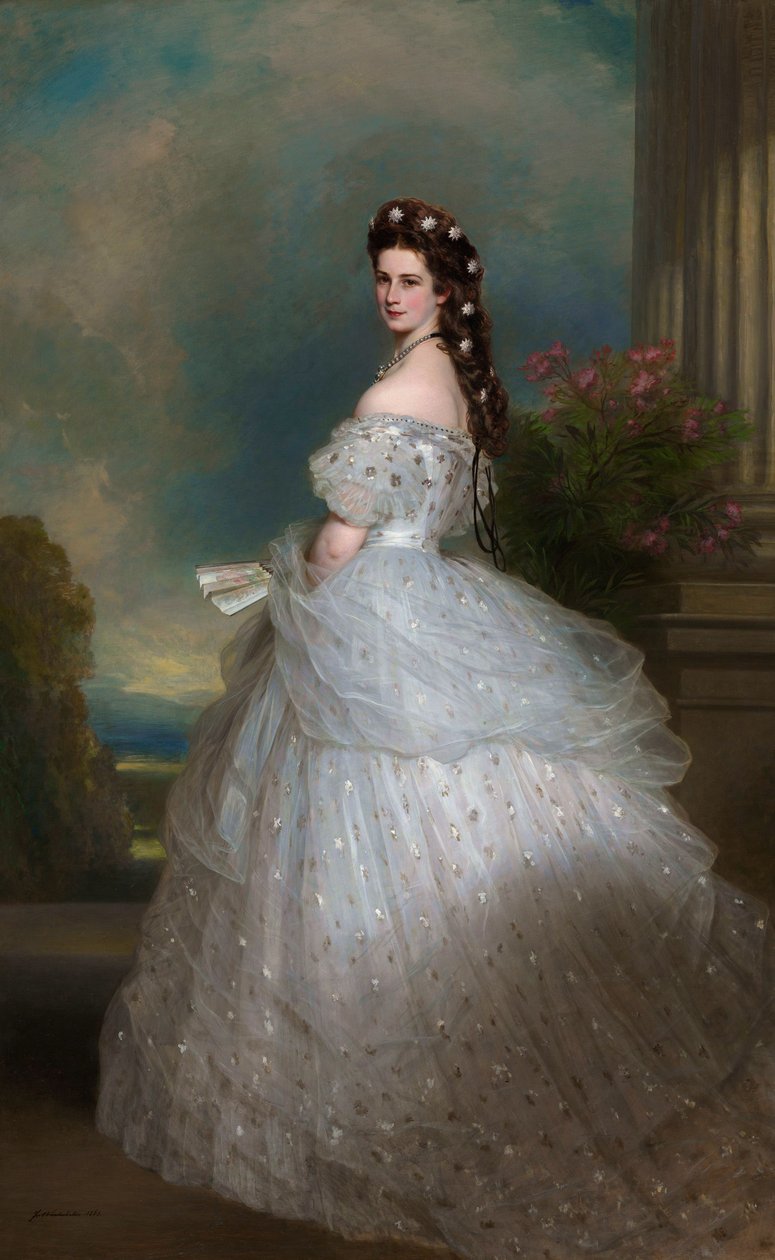 Elizabeth (1837-98), Imperatriz da Áustria de Franz Xaver Winterhalter