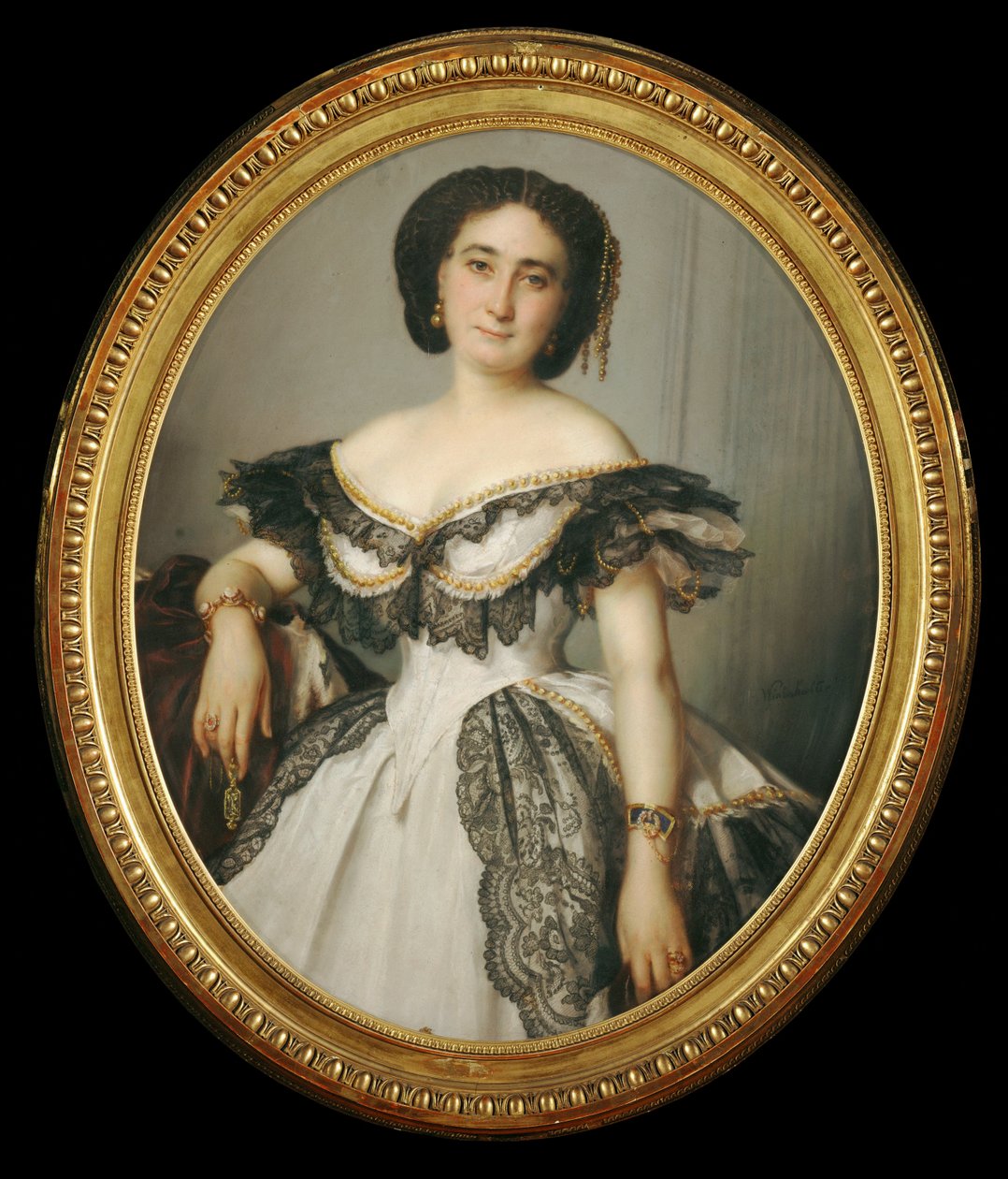 Portrait de femme - retrato de uma senhora ... de Franz Xaver Winterhalter