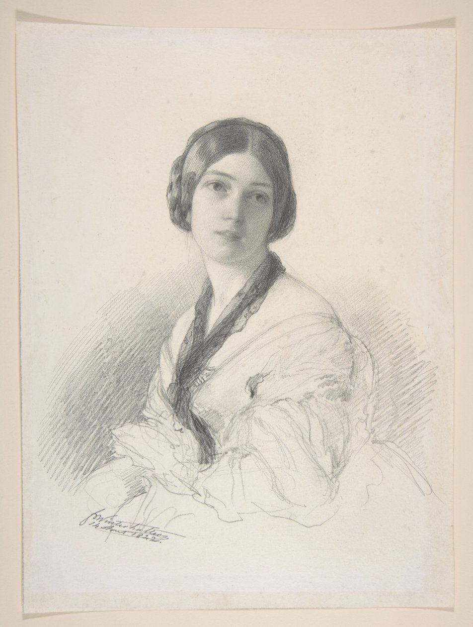 Retrato da Baronesa Gudin, nascida Margareth Louis Hay de Franz Xaver Winterhalter