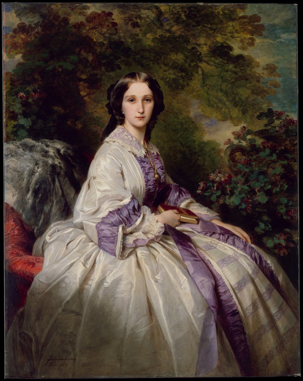 Retrato da Condessa Maria Ivanovna Lamsdorf, née Beck, 1859 de Franz Xaver Winterhalter