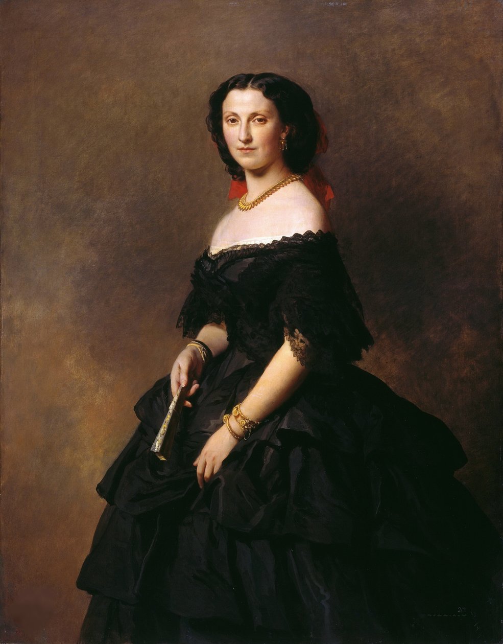 Retrato da duquesa Elizaveta Alexandrovna Baryatinskaya, princesa Chernysheva 1826-1902 do née. de Franz Xaver Winterhalter