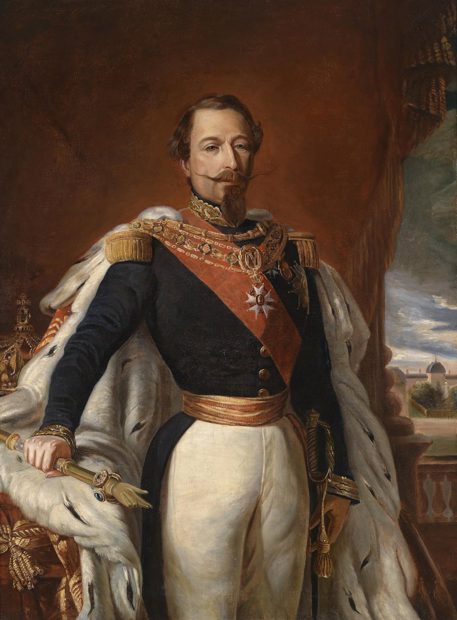 Retrato do imperador Napoleão III da França 1808-1873. de Franz Xaver Winterhalter
