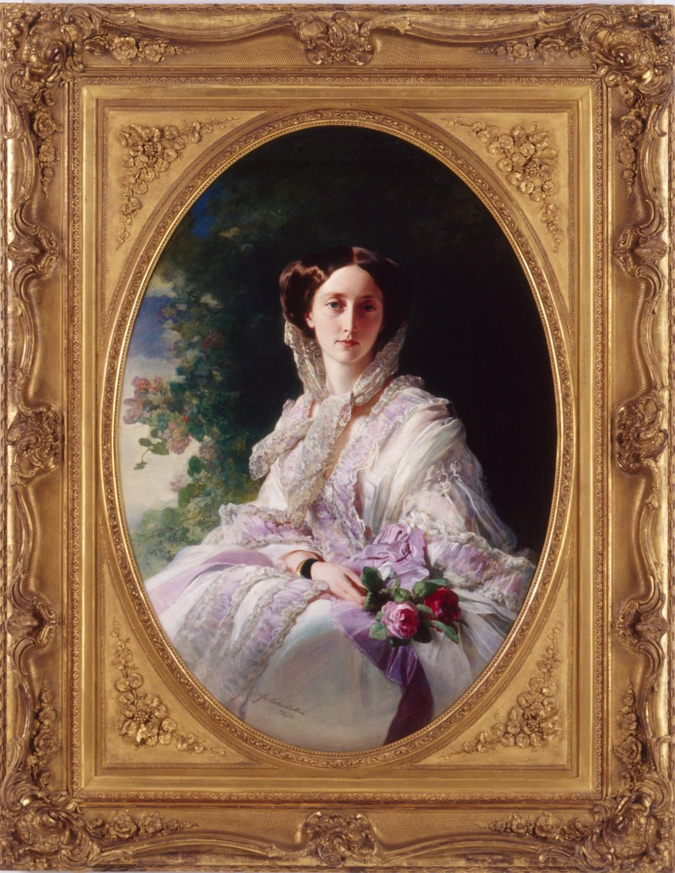 Retrato da Grã-Duquesa Olga Nikolaevna da Rússia 1822-1892, Rainha de Württemberg, 1856 de Franz Xaver Winterhalter