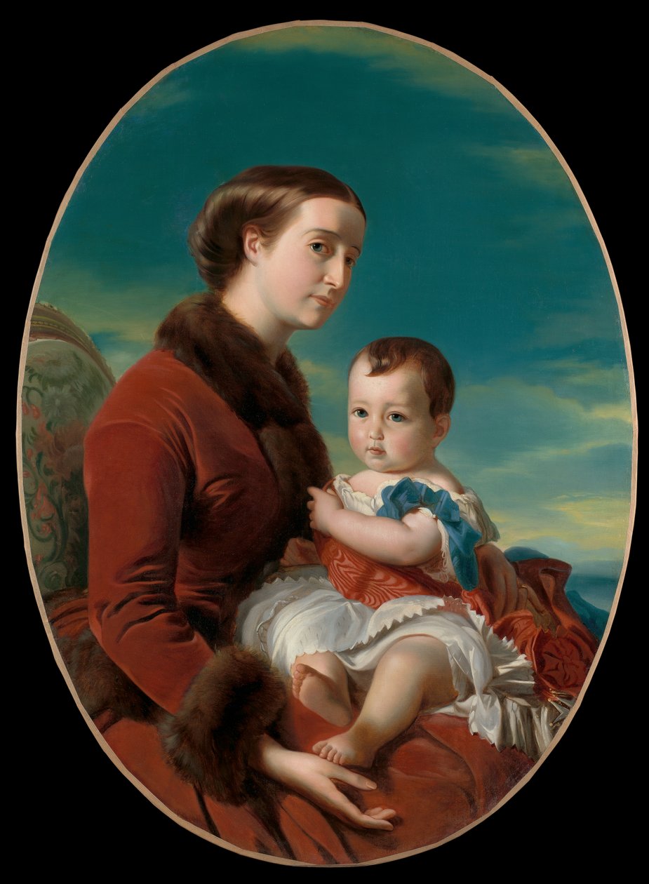 Retrato da Imperatriz Eugénia com o Príncipe Imperial de Franz Xaver Winterhalter