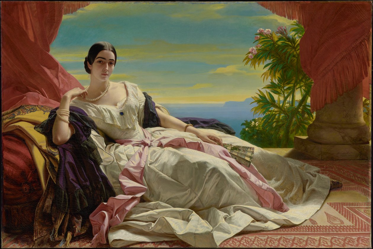 Retrato de Leonilla, princesa de Sayn-Wittgenstein-Sayn de Franz Xaver Winterhalter
