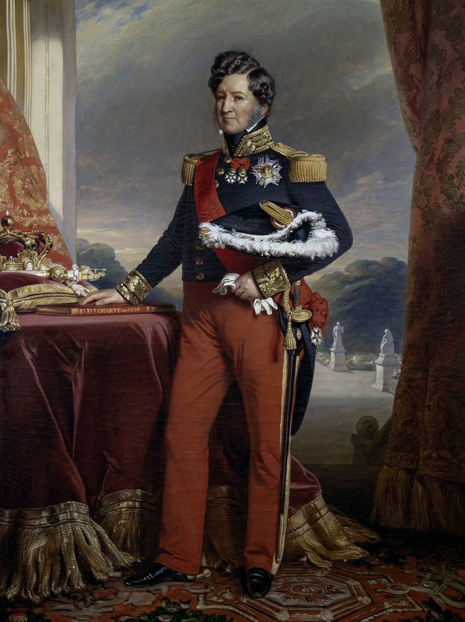Retrato de Louis Philippe de Bourbon-Orleans (1773-1850) de Franz Xaver Winterhalter