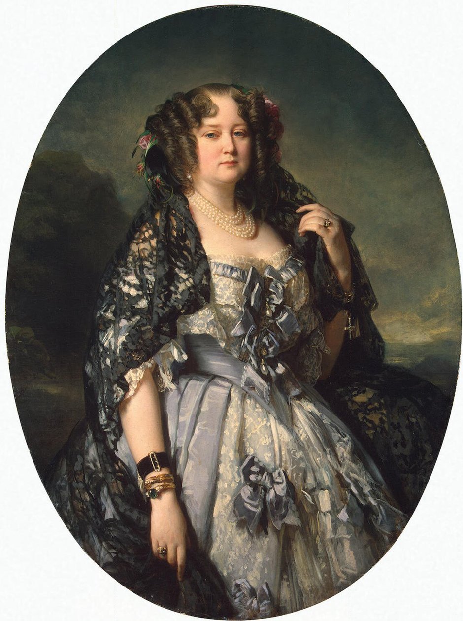 Retrato da princesa Sophia Radziwill, 1864 de Franz Xaver Winterhalter