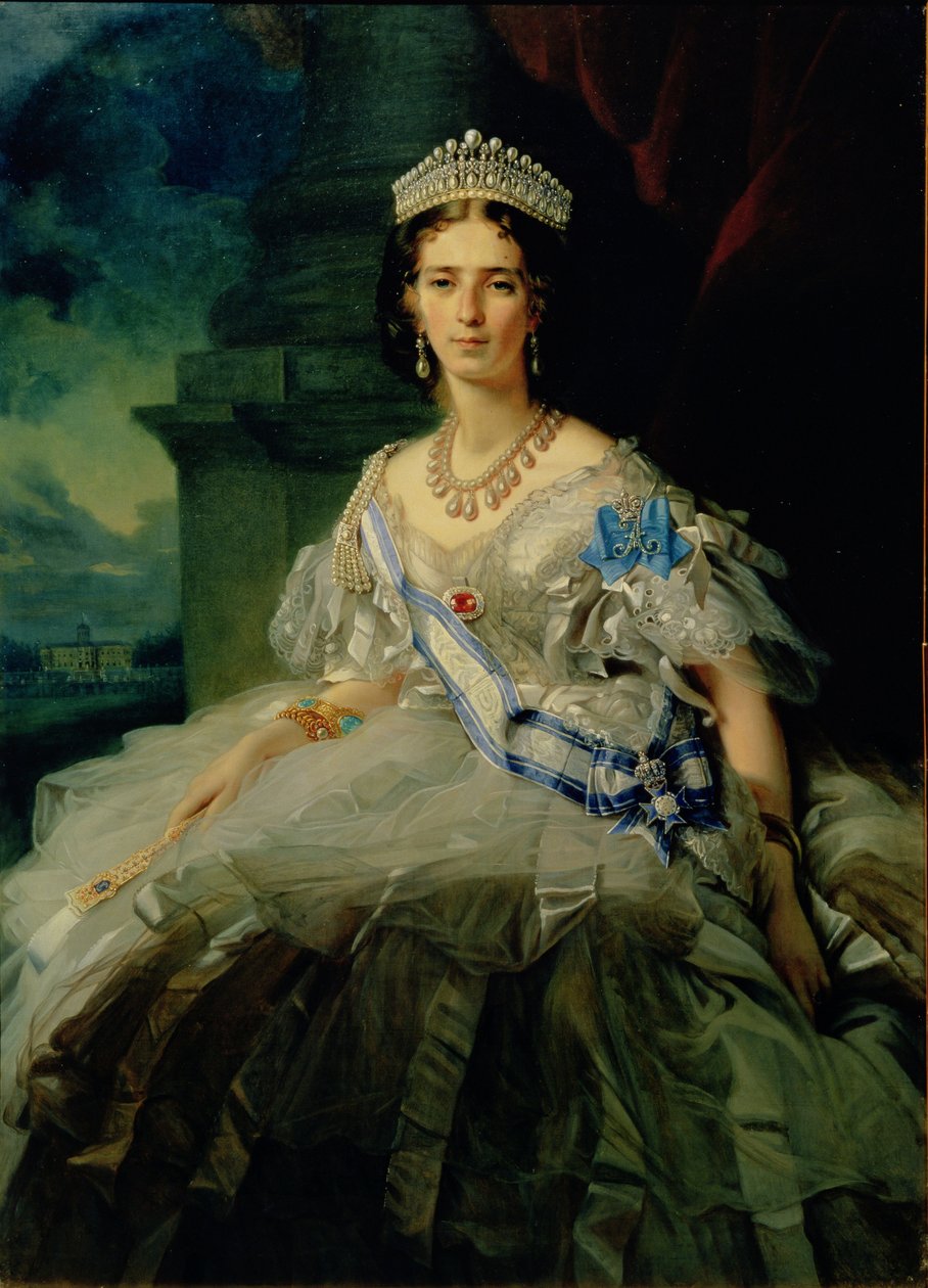 Retrato da Princesa Tatiana Alexanrovna Yusupova de Franz Xaver Winterhalter