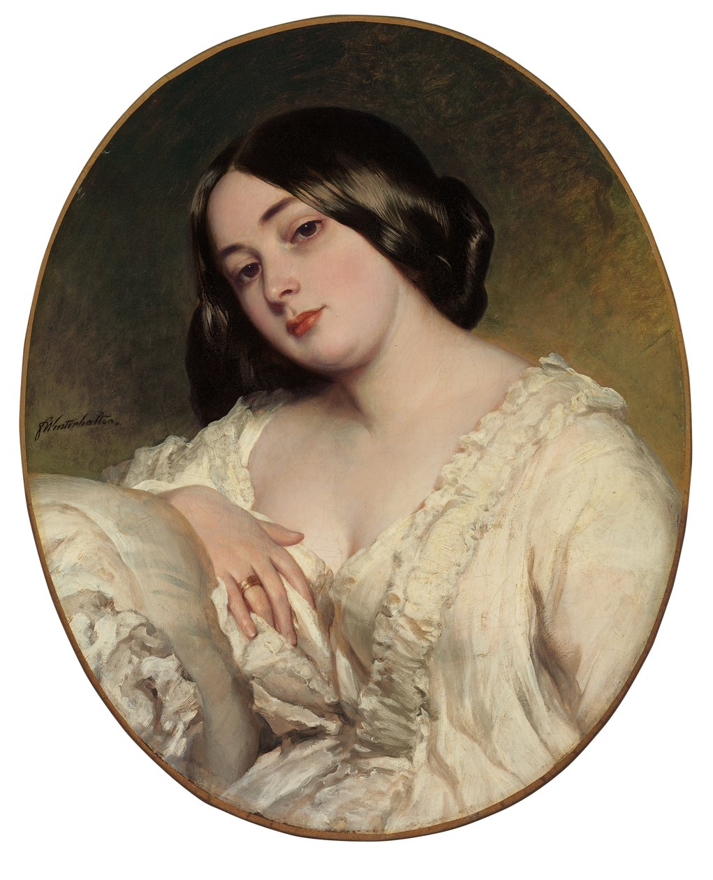 Retrato de uma senhora de Franz Xaver Winterhalter