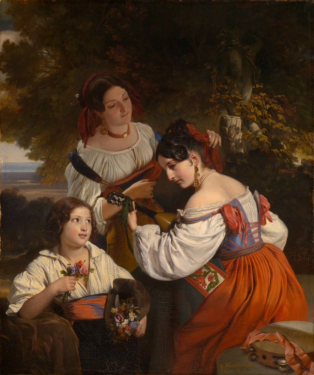 Cena de género romano de Franz Xaver Winterhalter