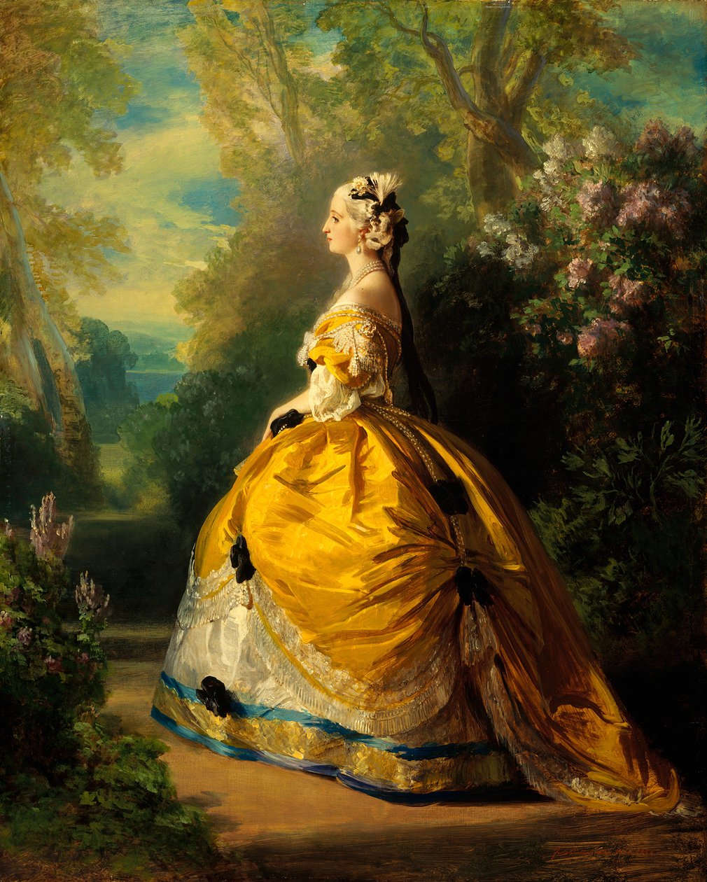 The Empress Eugénie Eugénie de Montijo, 1826-1920, Condesa de Teba, 1854.  de Franz Xaver Winterhalter