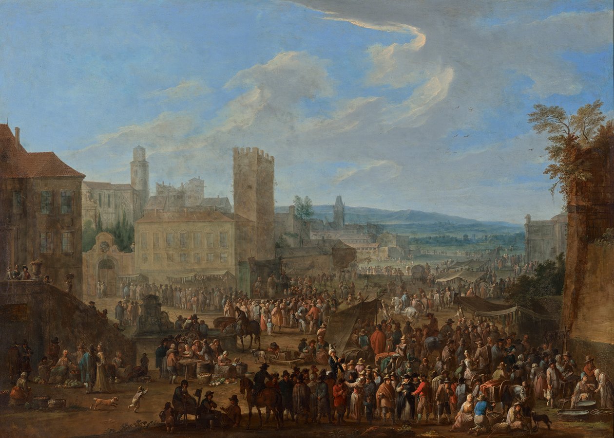 Feira com guarda crenelada de Franz de Paula Ferg