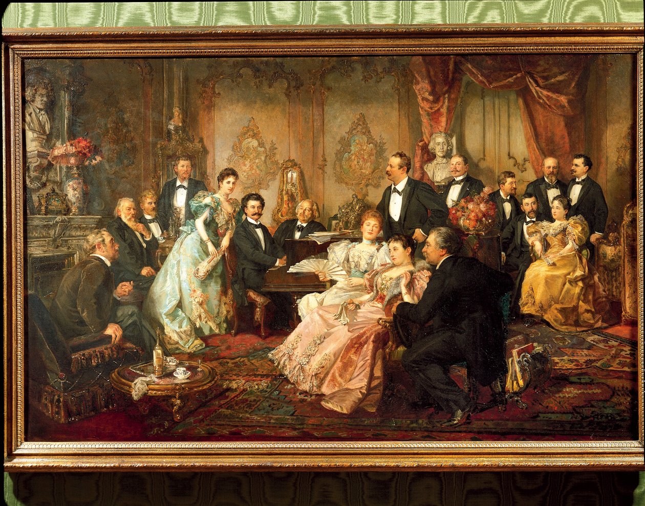 Áustria, Viena, Uma Noite com a pintura de Johann Strauss de Franz von  Bayros