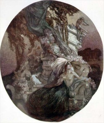 Mulher com pérolas de Franz von Bayros (1866 1924)