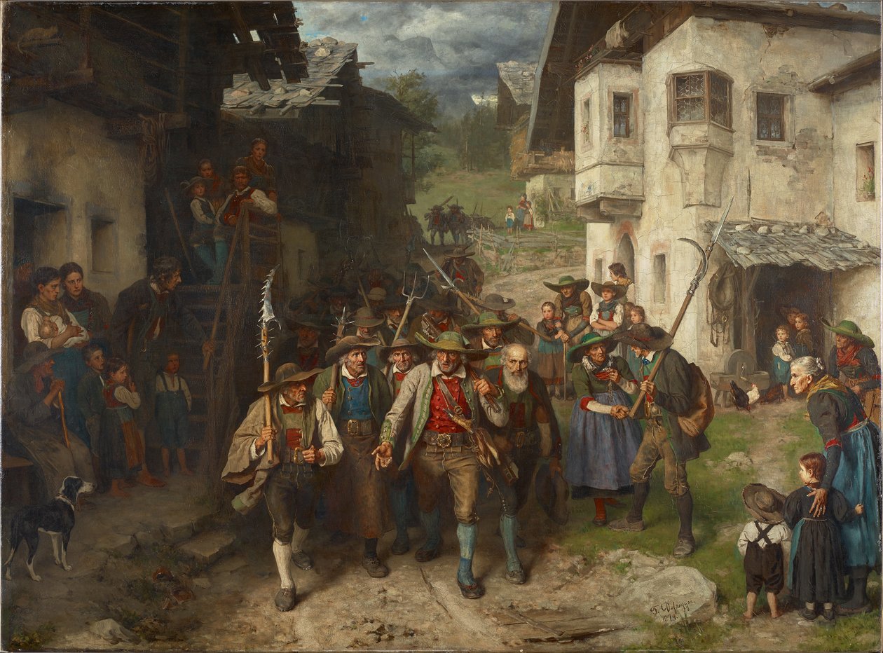 O último grupo de Franz von Defregger