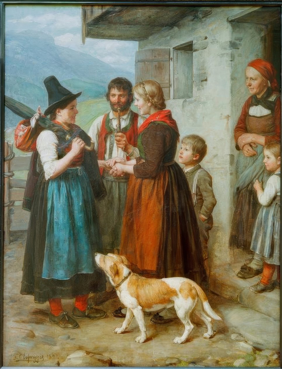 Convidados bem-vindos de Franz von Defregger