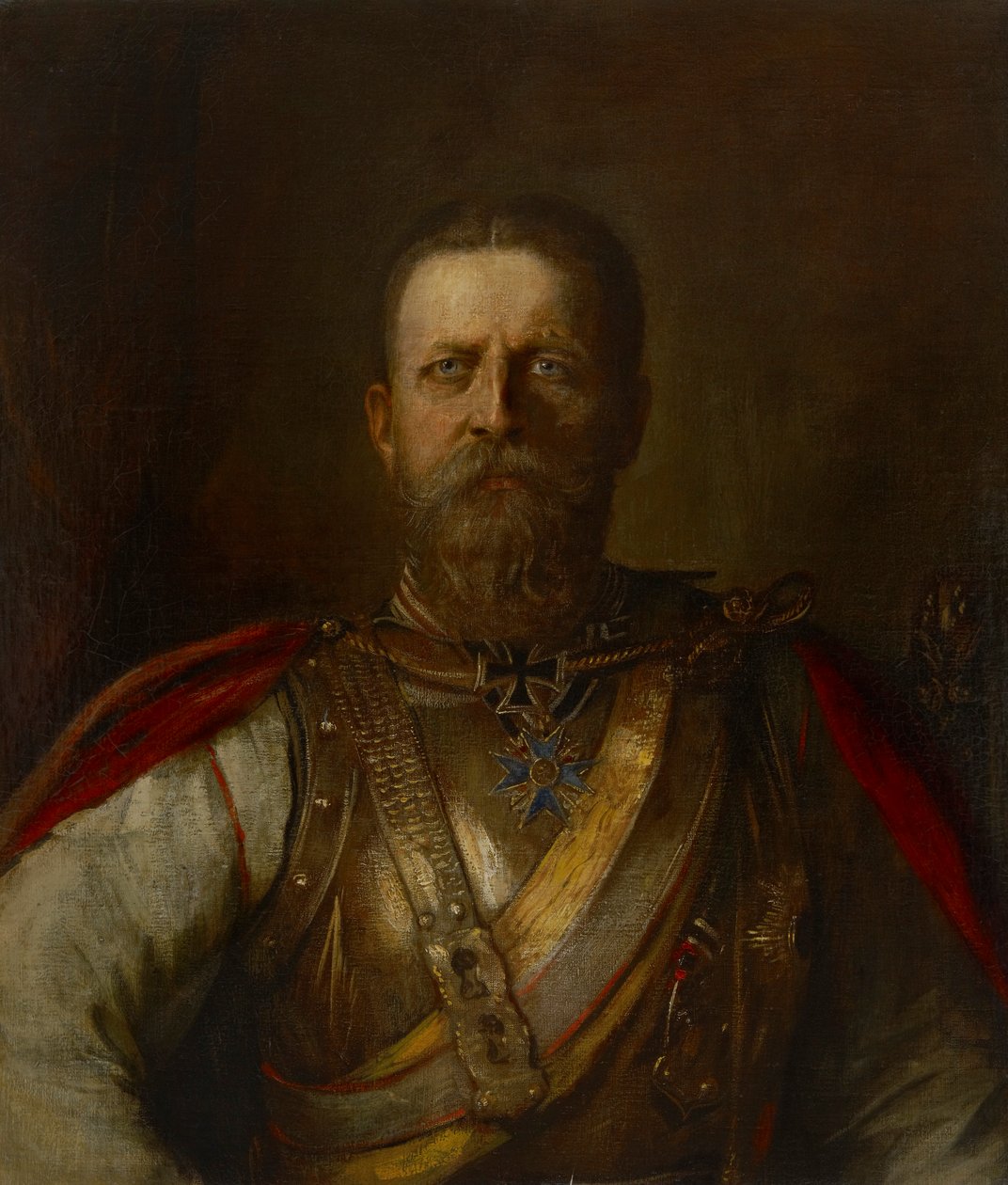 Príncipe herdeiro Frederico Guilherme, mais tarde Frederico III, Imperador Alemão e Rei da Prússia de Franz von Lenbach