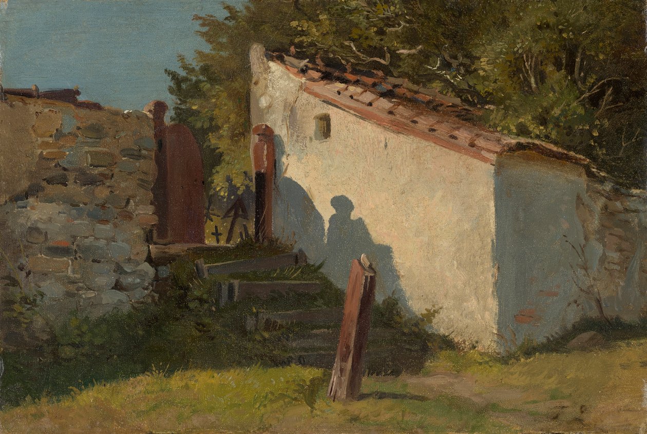 Entrada do cemitério da aldeia de Franz von Lenbach