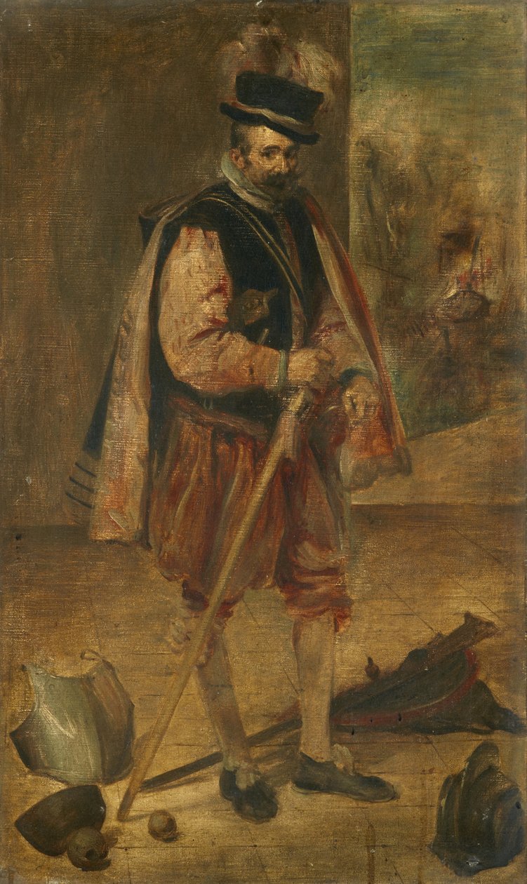 jesuíta de Filipe IV de Espanha, cópia depois da pintura de Velázquez em Madrid de Franz von Lenbach