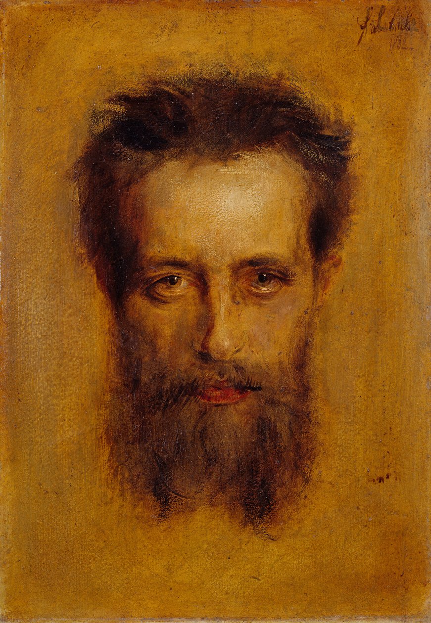 Cabeça do maestro Hermann Levi de Franz von Lenbach