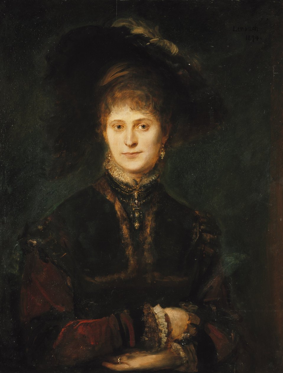Madalena Plach (?) de Franz von Lenbach