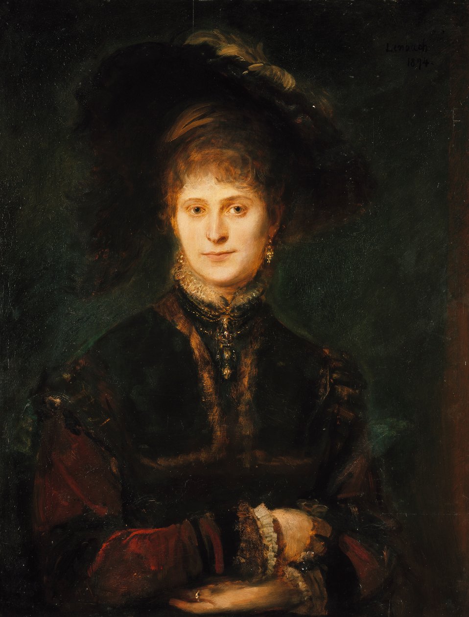 Magdalena Plach () de Franz von Lenbach