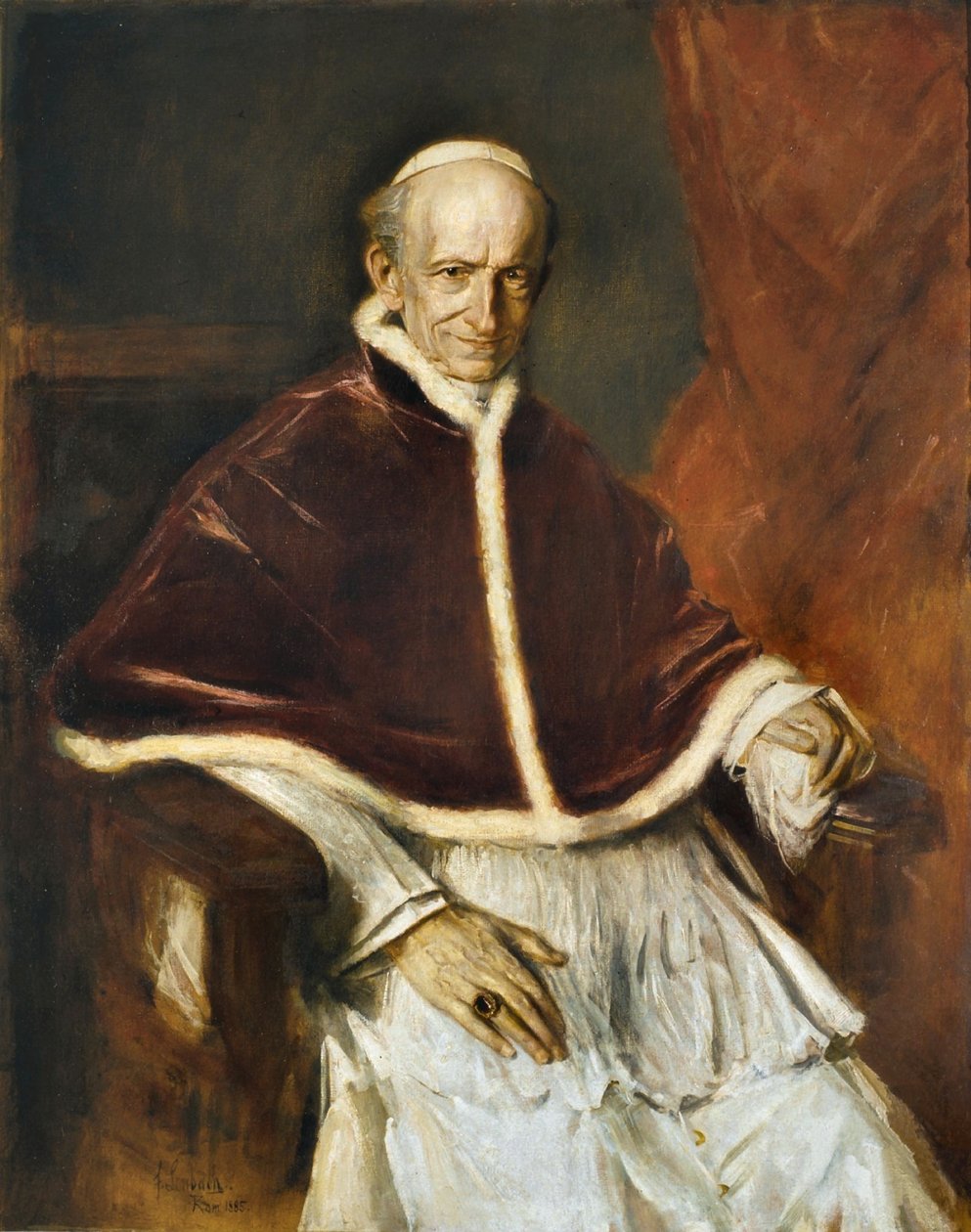 Papa Leão XIII de Franz von Lenbach