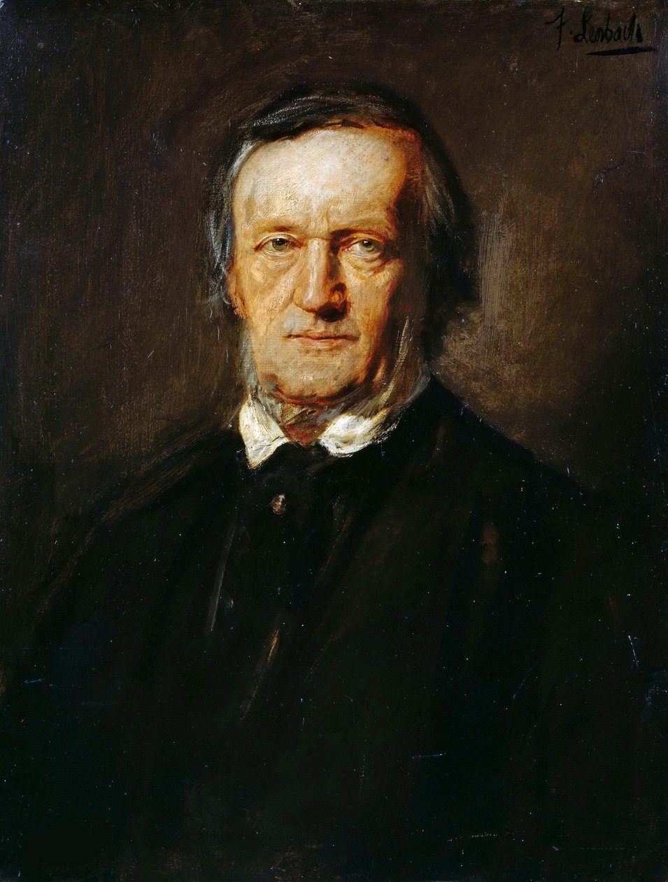 Retrato de Richard Wagner 1813-1883. de Franz von Lenbach