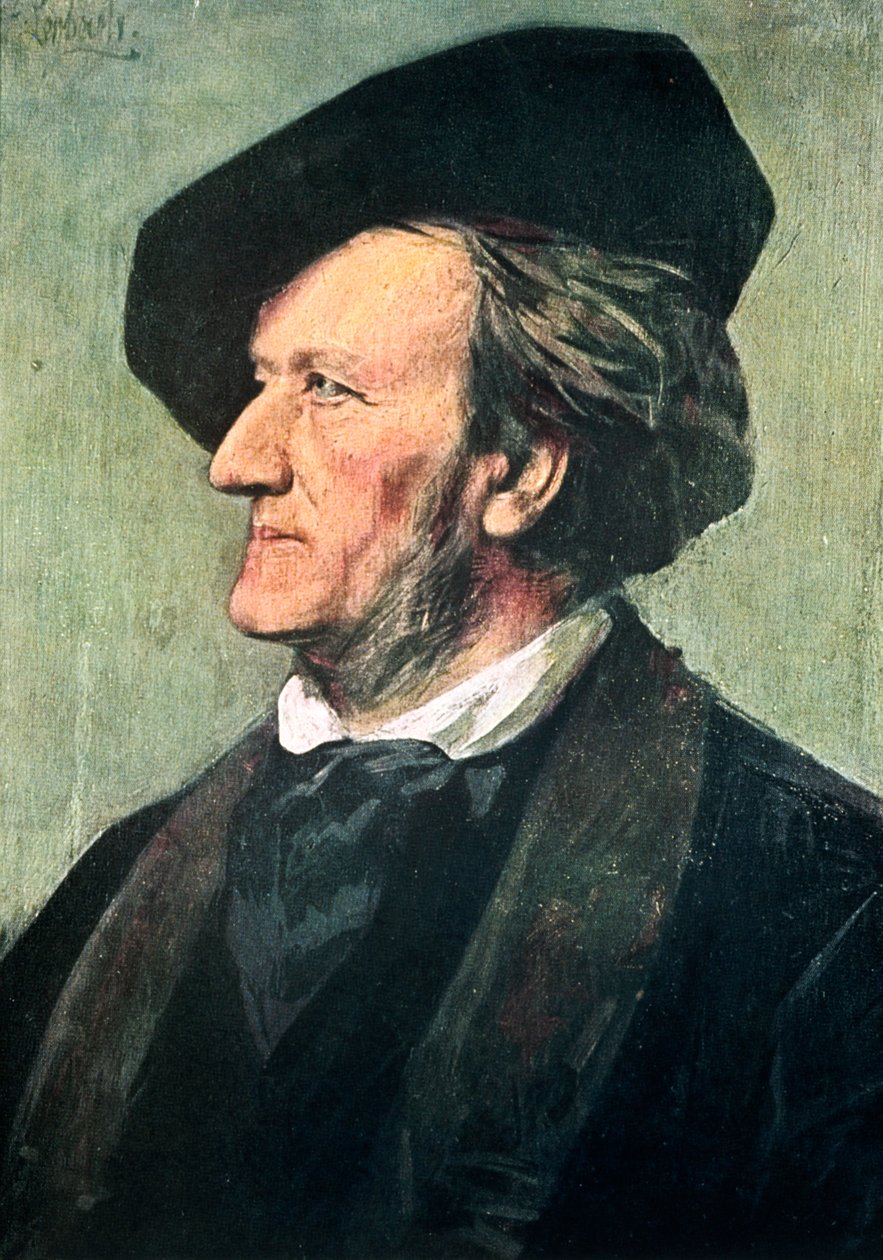 Richard Wagner 1813-1883, compositor, maestro e ensaísta alemão, final do século XIX de Franz von Lenbach