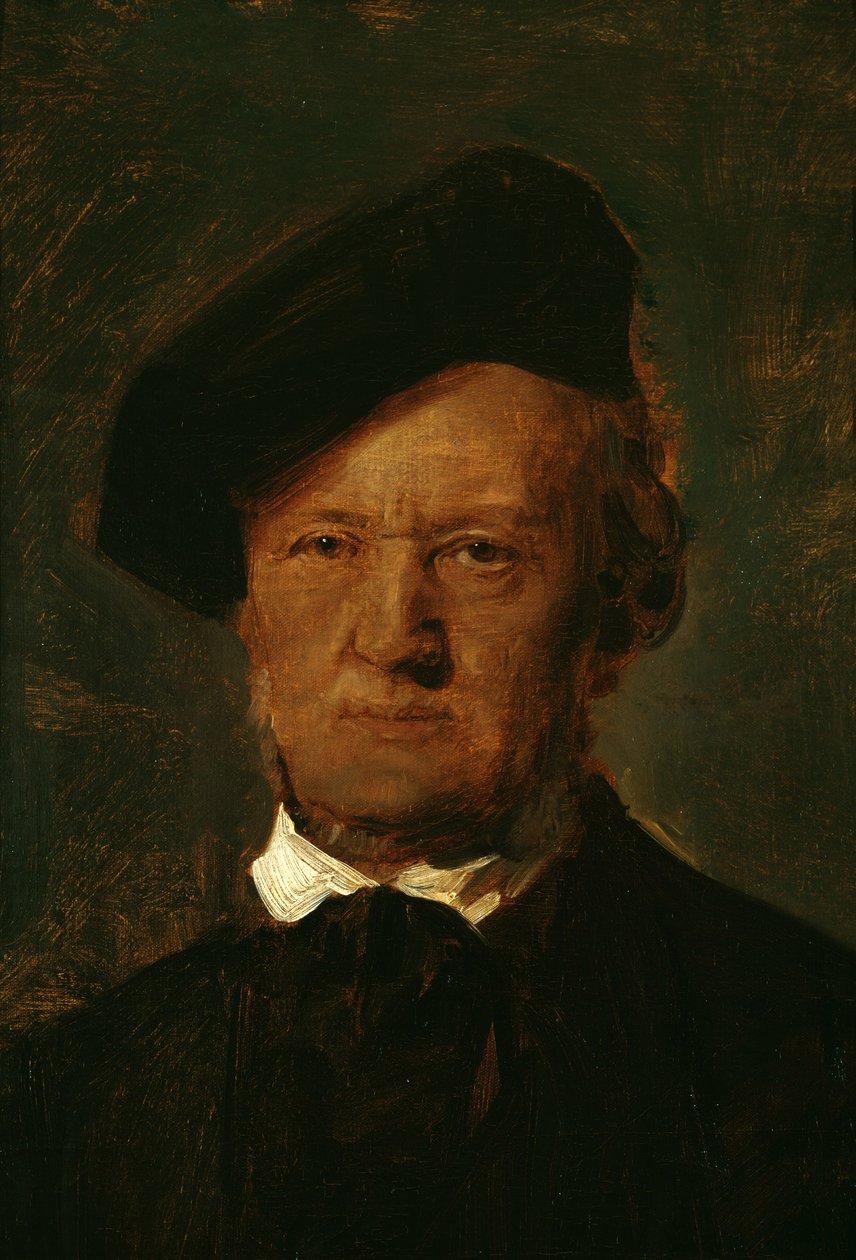 Richard Wagner com boina de Franz von Lenbach
