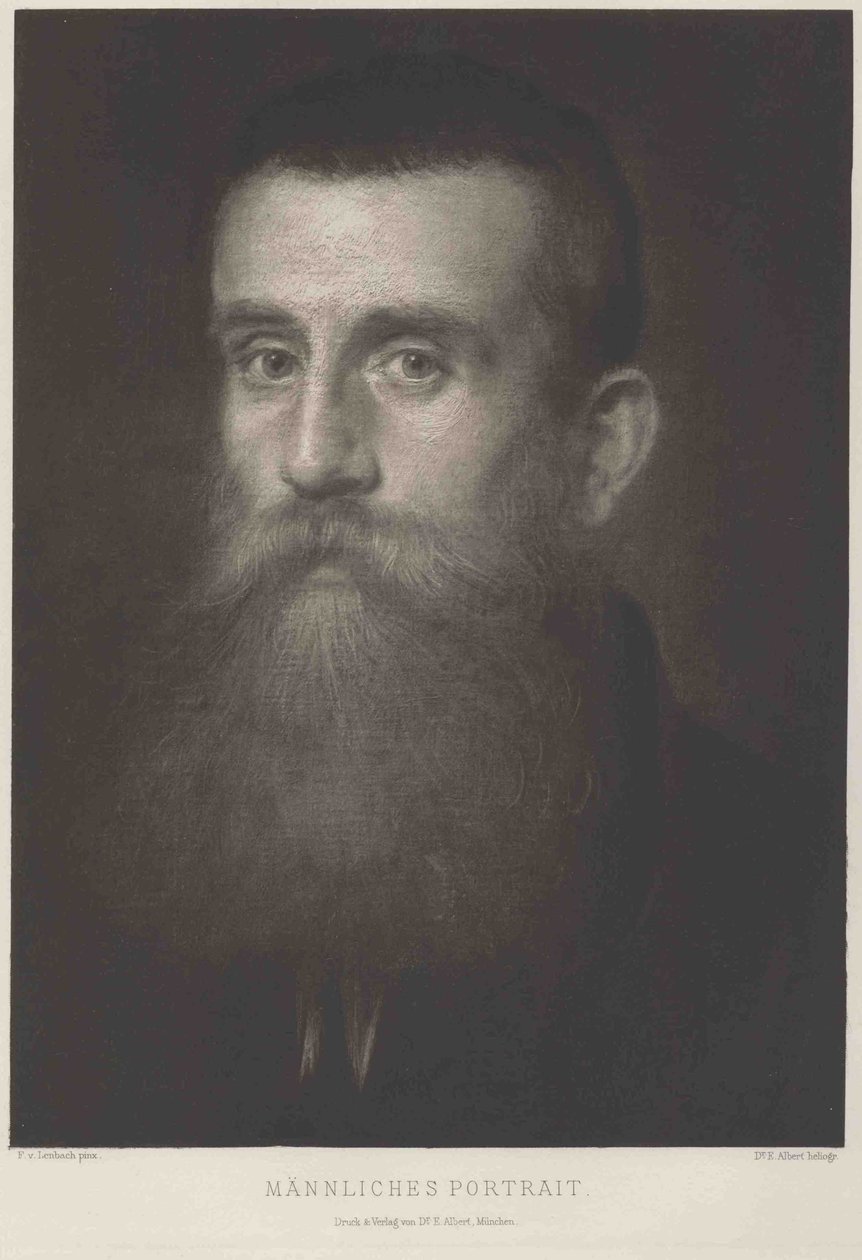 Cabeçalho do estudo de Franz von Lenbach