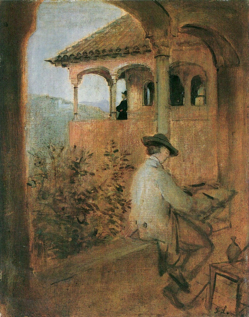 Tocador de la Reina na Alhambra em Granada de Franz von Lenbach