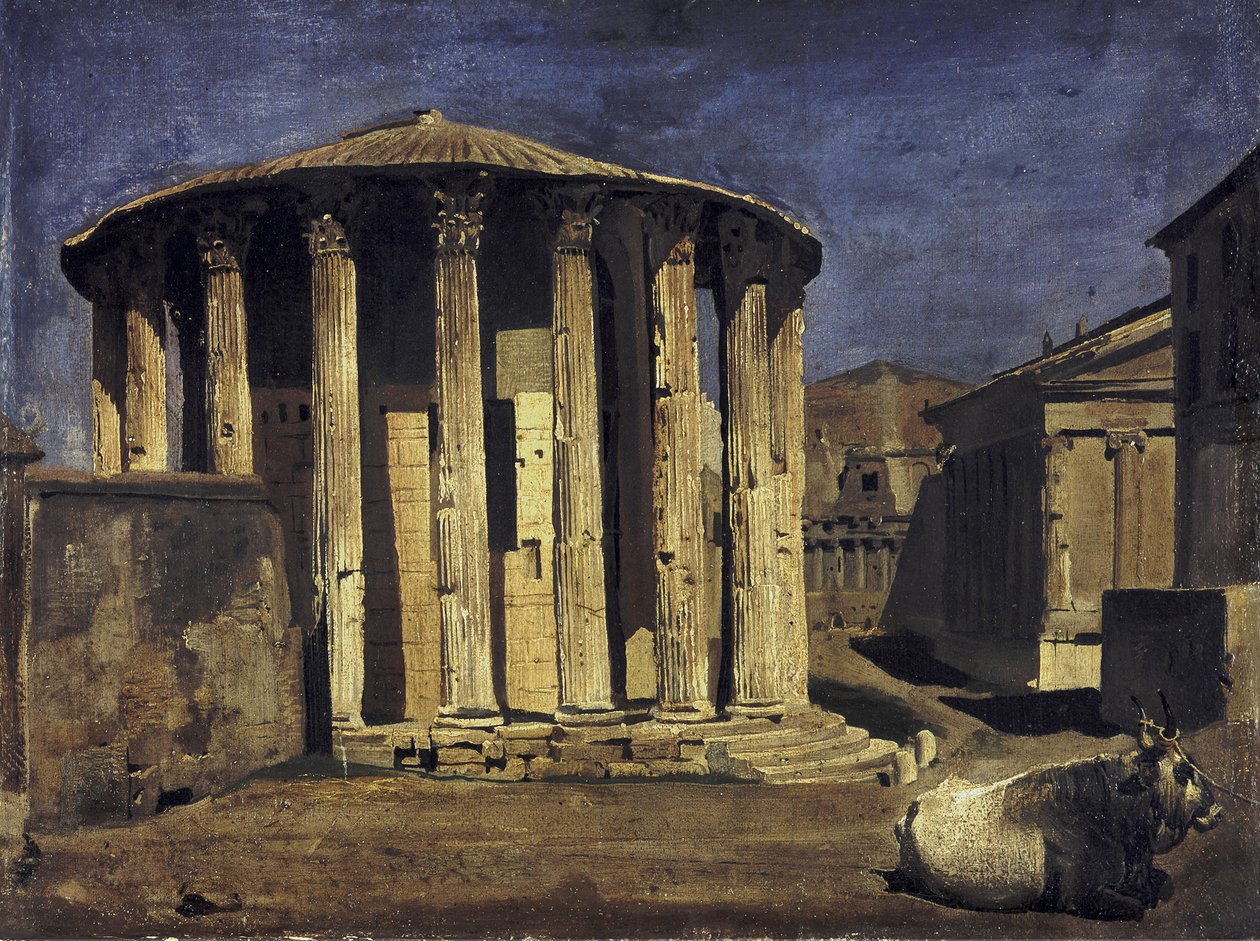 Templo de Vesta em Roma de Franz von Lenbach